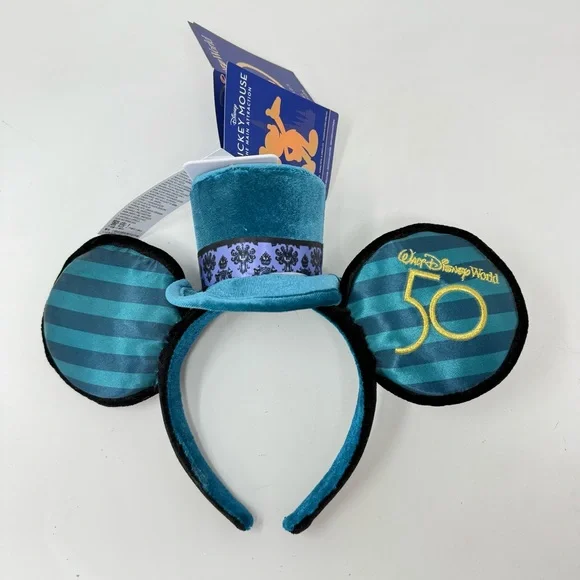 Disney Parks Haunted Mansion Mickey Ears Headband 50th Anniversary NWT s-l400.jpg main image 2